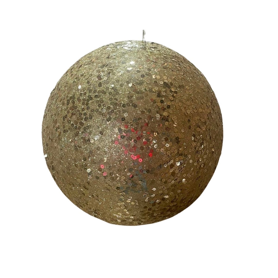 SX061534 GD 15.5IN GLITTER Ball Gold (4pcs) CK TRADING